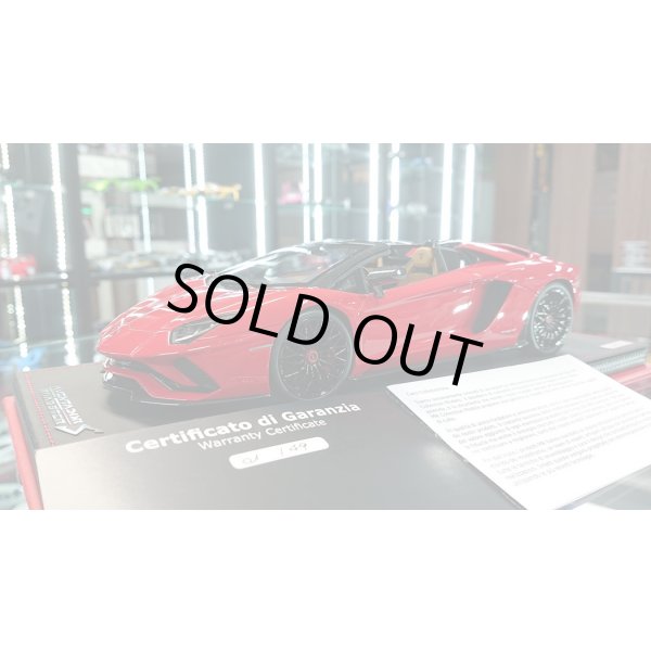 画像1: MR Collection 1/18 Lamborghini Aventador S Road Ster Rosso Mars Limited 49pcs.  (1)