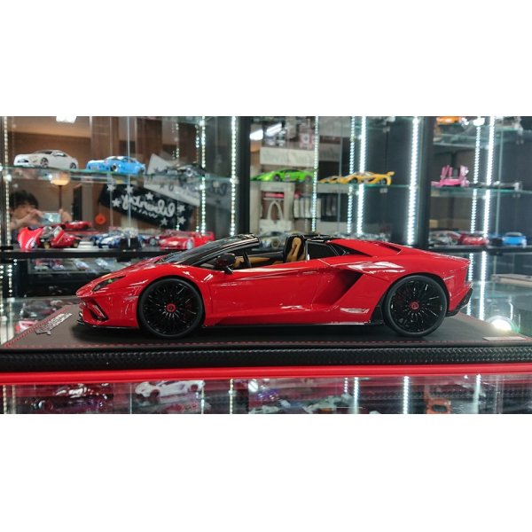 画像2: MR Collection 1/18 Lamborghini Aventador S Road Ster Rosso Mars Limited 49pcs.  (2)