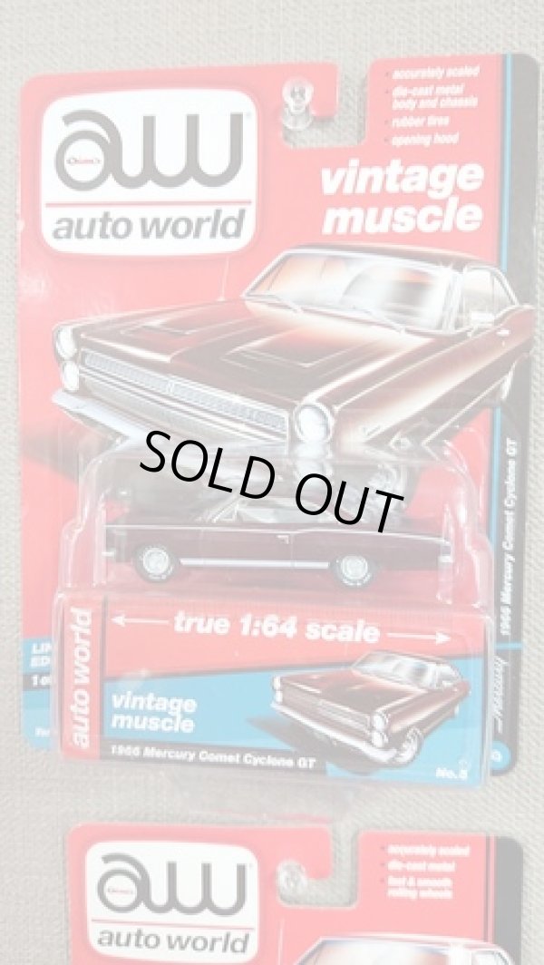 画像1: auto world 1:64 '66Mercury Comet Cyclone GT Dark Red (1)