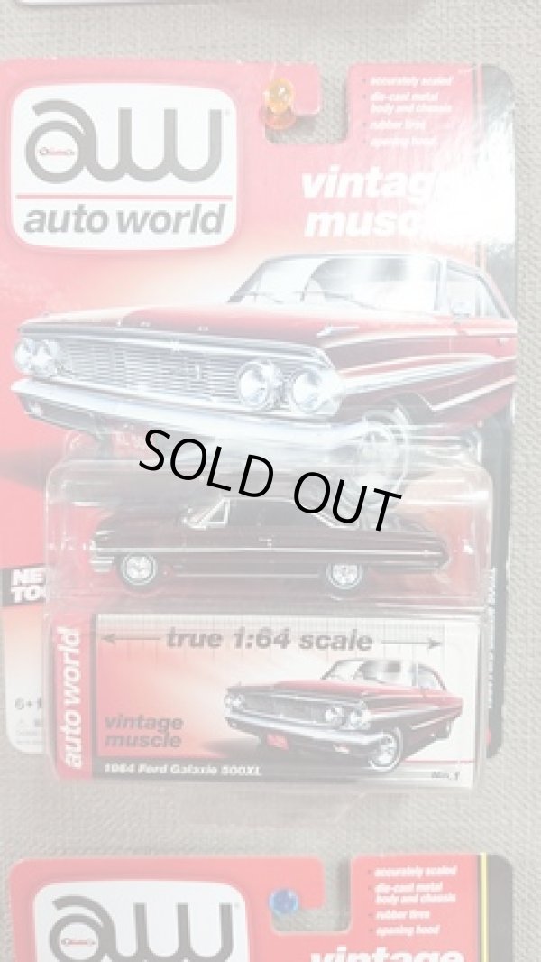 画像1: auto world 1:64 '64 Ford Galaxie 500XL Dark Red (1)