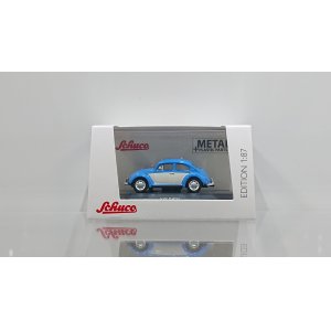 画像: Schuco 1/87 VW Beetle Blue/White