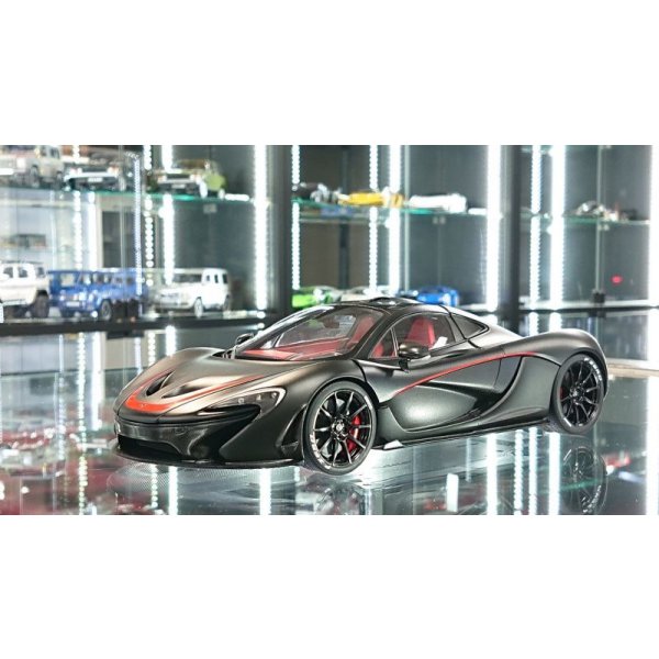 画像1: Autoart 1/18 MCLAREN P1 Matt Black (1)