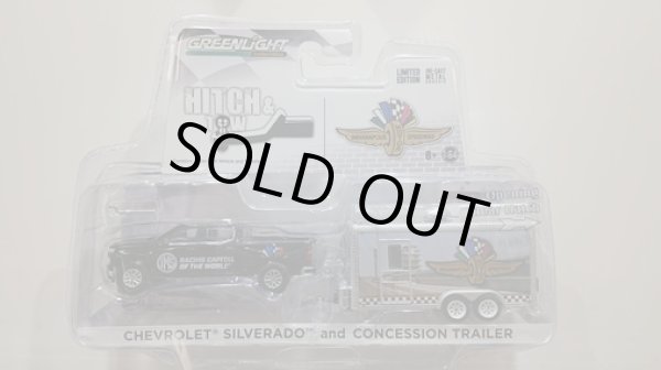 画像1: GREEN LiGHT 1:64 HITCH&TOW INDIANAPOLIS CHEVROLET SILVERAD  AND CONCESSION TRAILER (1)