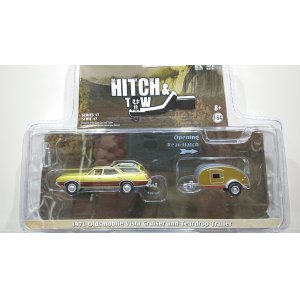 画像: GREEN LiGHT 1:64 HITCH&TOW Series 17 '71 Oldsmobile Vista Cruiser and Teardrop Trailer