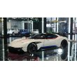 画像1: Autoart 1/18 ASTON MARTIN VULCAN Stratus White / Blue & Red Stripes (1)