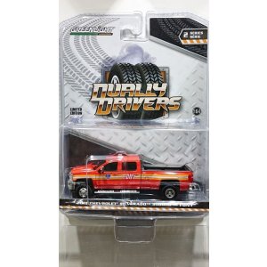 画像: GREEN LiGHT 1:64 Dually Drivers Series 2 '18 Chevrolet Silverado 3500 Dually FDNY (The Official Fire Department City of New York)