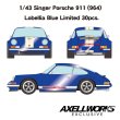 画像5: VISION 1/43 Singer Porsche 911(964) Coupe Lobellia Blue Limited 30pcs. (5)