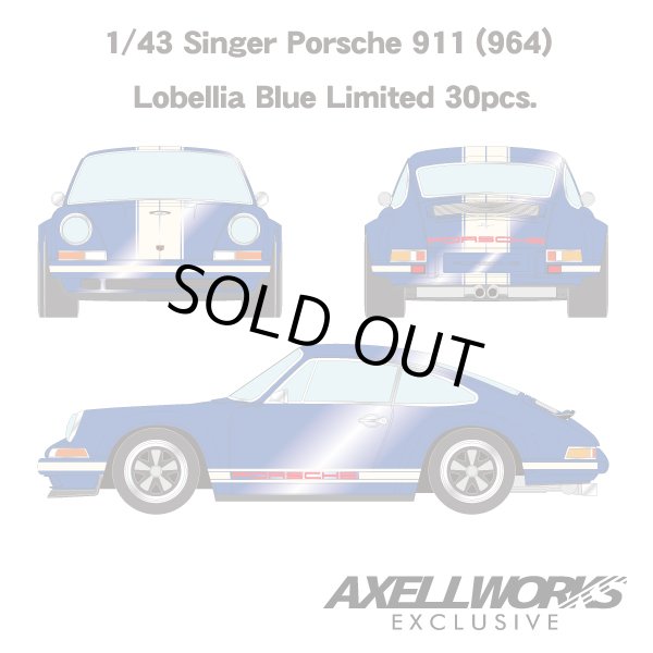 画像5: VISION 1/43 Singer Porsche 911(964) Coupe Lobellia Blue Limited 30pcs. (5)
