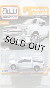 画像: auto world muscle trucks 1/64 '18 Ford F-150 Lariat White Platinum