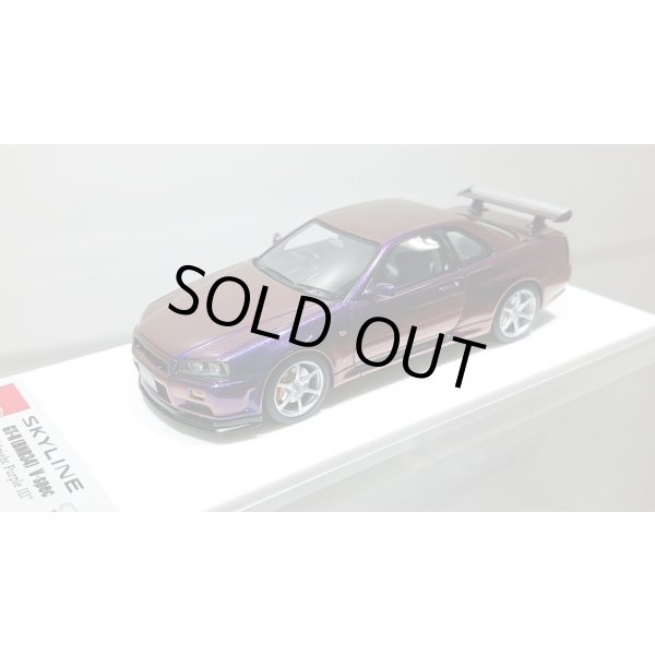 画像4: EIDOLON 1/43 NISSAN SKYLINE GT-R (BNR34) V-spec Special Edition 2000 Midnight Purple Limited 50pcs. (4)