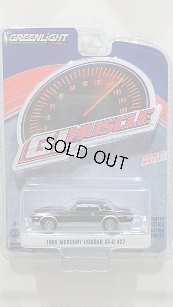 画像1: GREEN LiGHT 1/64 GL Muscle Series 23 '68 Mercury Cougar GT-E 427 - Onyx Black (1)
