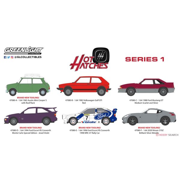画像1: GREEN LiGHT 1/64 Hot Hatches Series 1 (1)