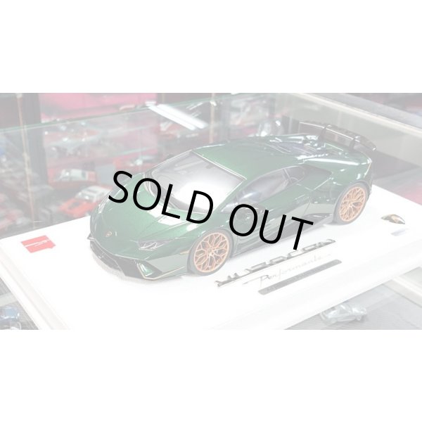 画像4: EIDOLON 1/18 Lamborghini Huracan Perfomante Ad Personam Pebble Beach 2017 Verde Hydra Limited 30pcs. (4)