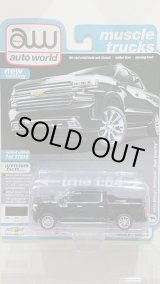 画像: auto world 1/64 '19 Chevrolet Silverado High Country in Gloss Black