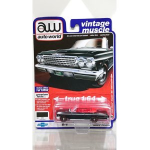 画像: auto world 1/64 '62 Chevrolet Impala SS Convertible Black