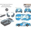 画像5: VISION 1/43 Singer Porsche 911 Wing up Ver. Azzurro Pearl Limited 35 pcs. (5)