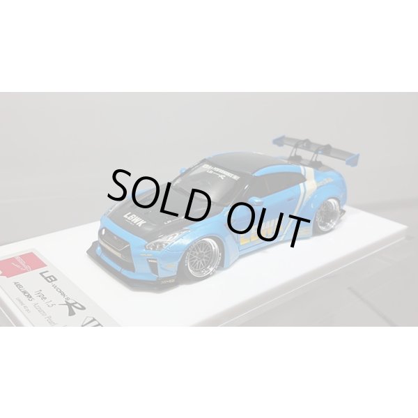 画像4: EIDOLON 1/43 LB WORKS GT-R Type 1.5 (GT Wing Version) Azzurro Pearl Limited 40 pcs. (4)
