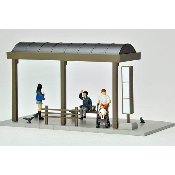 画像5: TOMYTEC 1/64 Diorama Collection 64 # Car Snap 05a バス停 (5)