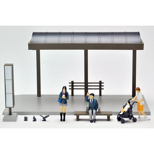 画像4: TOMYTEC 1/64 Diorama Collection 64 # Car Snap 05a バス停 (4)