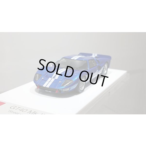 画像4: EIDOLON 1/43 GT40 Mk.II Street ver. 1966 Metallic Blue / White Stripe Limited 120 pcs. (4)