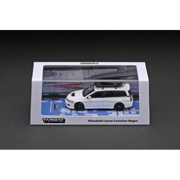 画像3: Tarmac Works 1/64 Mitsubishi Lancer Evolution Wagon White (3)