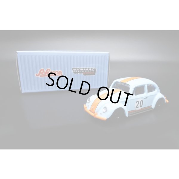 画像3: Tarmac Works 1/64 Volkswagen Beetle Blue / Orange Low Ride Height (3)