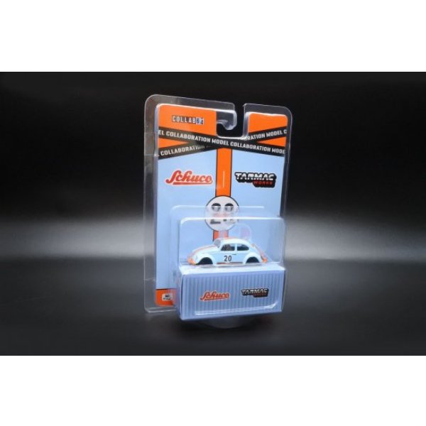 画像2: Tarmac Works 1/64 Volkswagen Beetle Blue / Orange Low Ride Height (2)