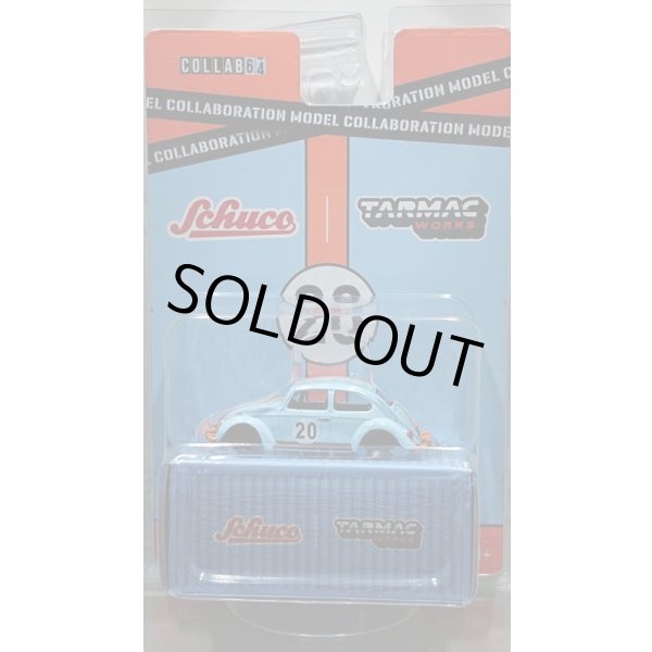 画像1: Tarmac Works 1/64 Volkswagen Beetle Blue / Orange Low Ride Height (1)