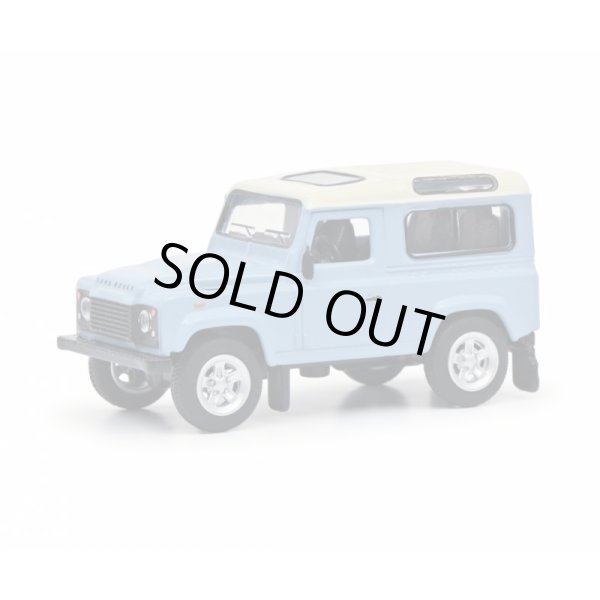 画像2: Schuco 1/64 Land Rover Defender Blue / White (2)