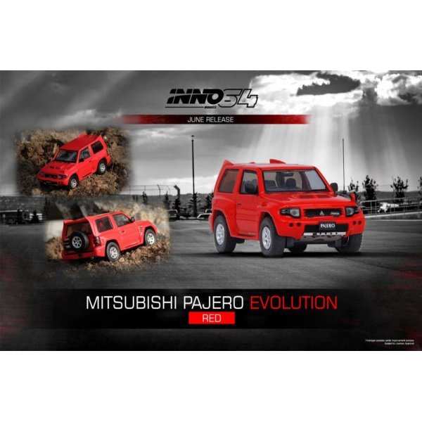 画像2: INNO Models 1/64 Mitsubishi Pajero Evolution Red (2)