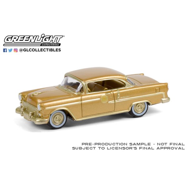 画像2: GREEN LiGHT EXCLUSIVE 1/64 1955 Chevrolet Bel Air - The 50 Millionth General Motors Car - Gold-Plated (2)