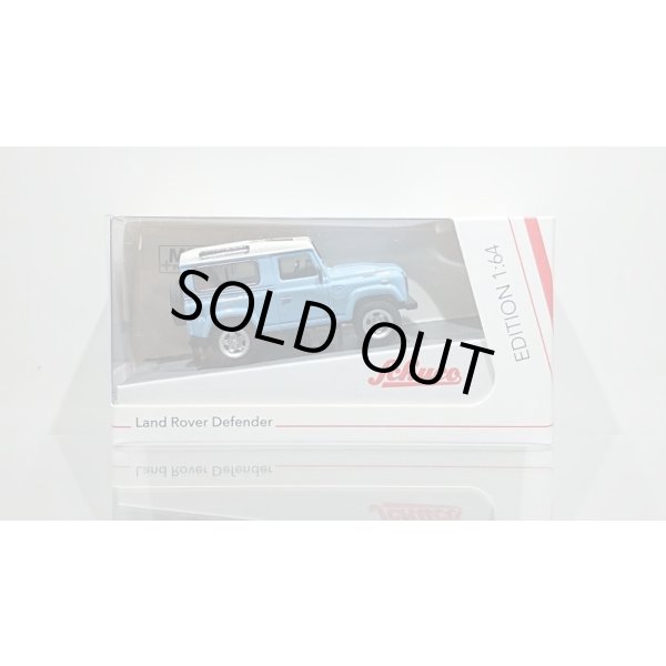 画像1: Schuco 1/64 Land Rover Defender Blue / White (1)