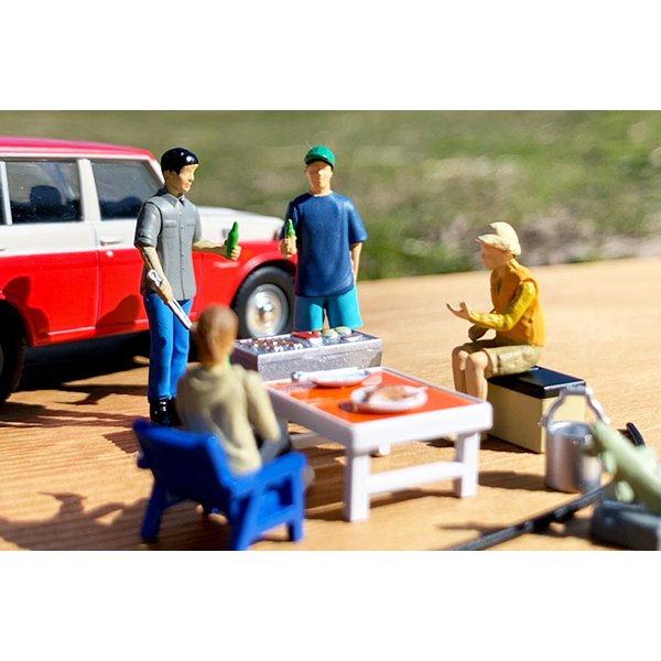 画像9: TOMYTEC 1/64 Diorama Collection 64 #Car Snap 06a BBQ (9)