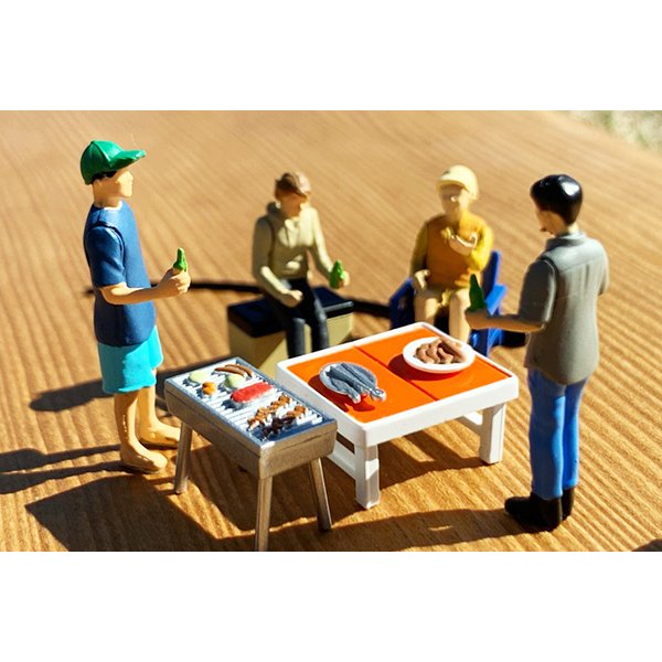 画像5: TOMYTEC 1/64 Diorama Collection 64 #Car Snap 06a BBQ (5)