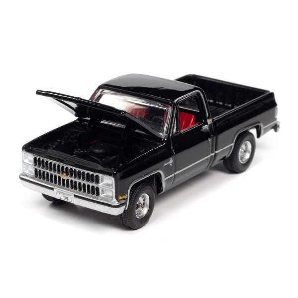画像3: auto world 1/64 1982 Chevy Silverado 10 Midnight Black (3)