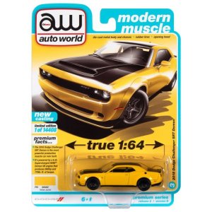 画像: auto world 1/64 2019 Dodge Challenger Demon Yellow / Black