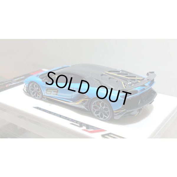 画像12: EIDOLON 1/43 Lamborghini Aventador SVJ 63 2018 Azzurro Pearl Limited 30 pcs. (12)