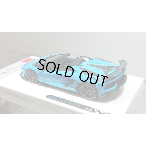 画像12: EIDOLON 1/43 Lamborghini Aventador SVJ Roadster 2019 (Nireo wheel) Blu Grauco Limited 40 pcs. (12)