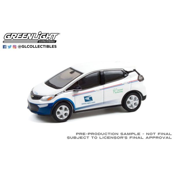 画像2: GREEN LiGHT EXCLUSIVE 1/64 2017 Chevrolet Bolt - United States Postal Service (USPS) "Powered by Electricity" (2)
