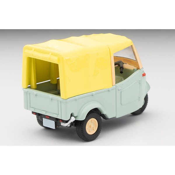 画像2: TOMYTEC 1/64 Limited Vintage Daihatsu Midget (yellowish green / beige) with figure (2)