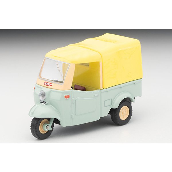 画像1: TOMYTEC 1/64 Limited Vintage Daihatsu Midget (yellowish green / beige) with figure (1)