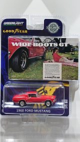 画像: GREEN LiGHT EXCLUSIVE 1/64 Goodyear Vintage Ad Cars - 1968 Ford Mustang - Wide Boots "Wide Boots GT"