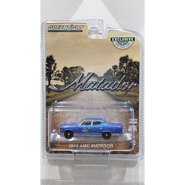 画像1: GREEN LiGHT EXCLUSIVE 1/64 1972 AMC Matador - United States Marshall (1)