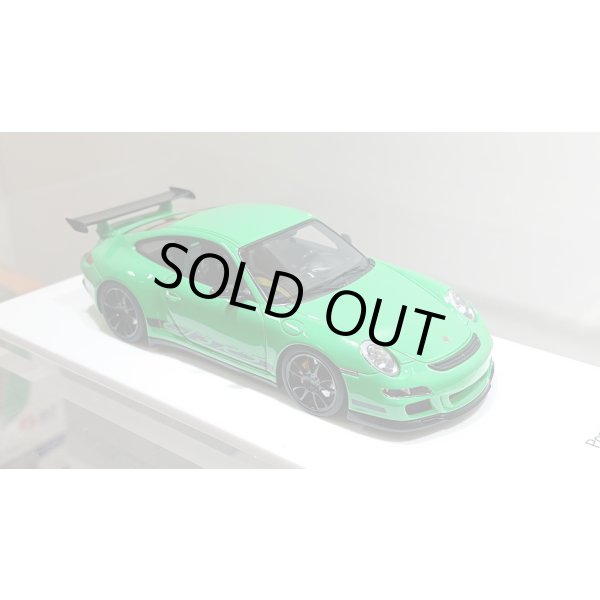 画像11: EIDOLON 1/43 Porsche 911 (997) GT3 RS 2007 Green / Black Livery (11)
