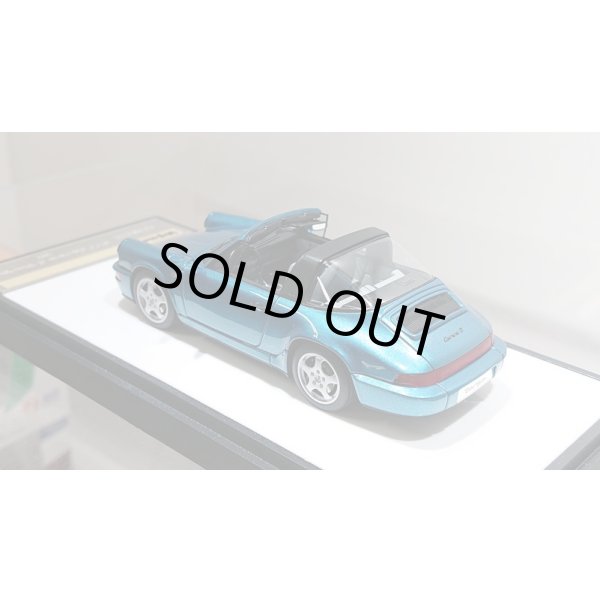 画像12: VISION 1/43 Porsche 911 (964) Carrera 2 Targa 1992 Turquoise Metallic (12)