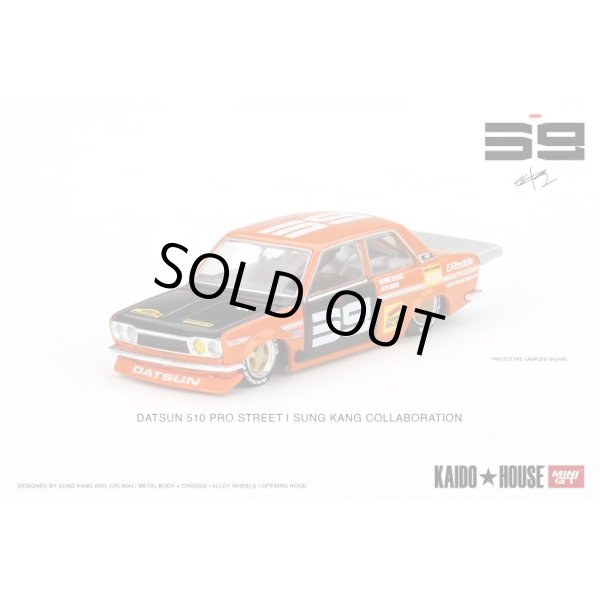 画像1: MINI GT 1/64 Datsun 510 Pro Street SK510 Orange KAIDO HOUSE (LHD) (1)