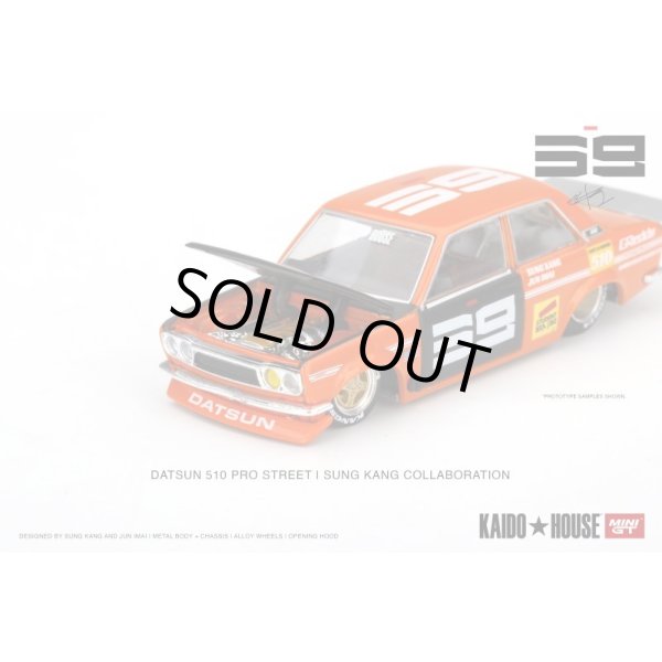 画像4: MINI GT 1/64 Datsun 510 Pro Street SK510 Orange KAIDO HOUSE (LHD) (4)