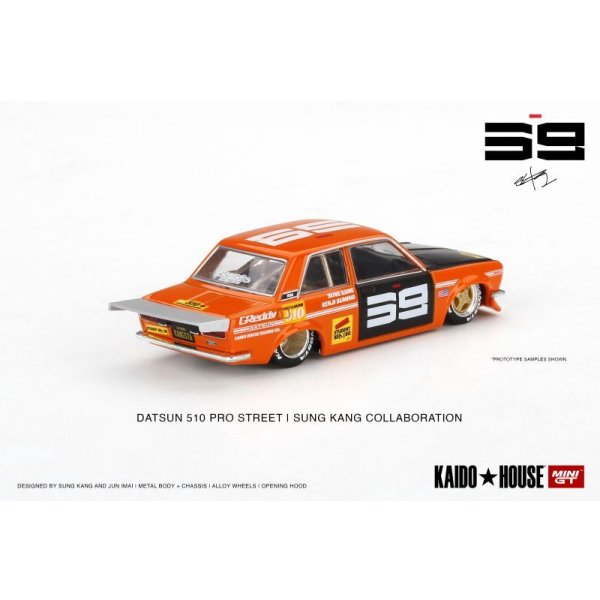 画像2: MINI GT 1/64 Datsun 510 Pro Street SK510 Orange KAIDO HOUSE (LHD) (2)
