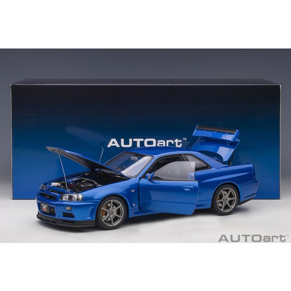 画像18: AUTOart 1/18 Nissan Skyline GT-R (R34) V-spec II (Bayside Blue) (18)