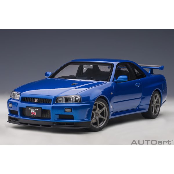画像14: AUTOart 1/18 Nissan Skyline GT-R (R34) V-spec II (Bayside Blue) (14)